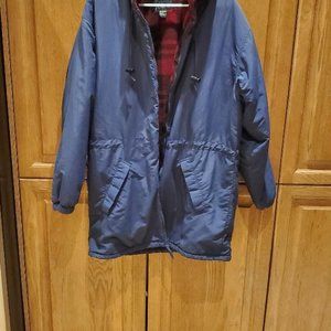 J CREW Vintage Winter Hooded Lined Jacket Size Small Ladies